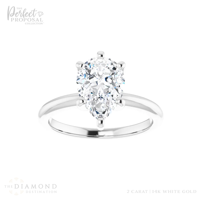 2 Carat Pear Cut Lab Grown Diamond - Exquisite clarity and brilliance, perfect for enhancing your jewelry collection.