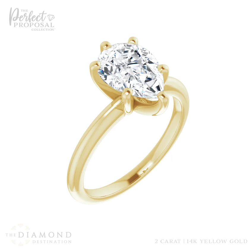 2 Carat Pear Cut Lab Grown Diamond - Exquisite clarity and brilliance, perfect for enhancing your jewelry collection.
