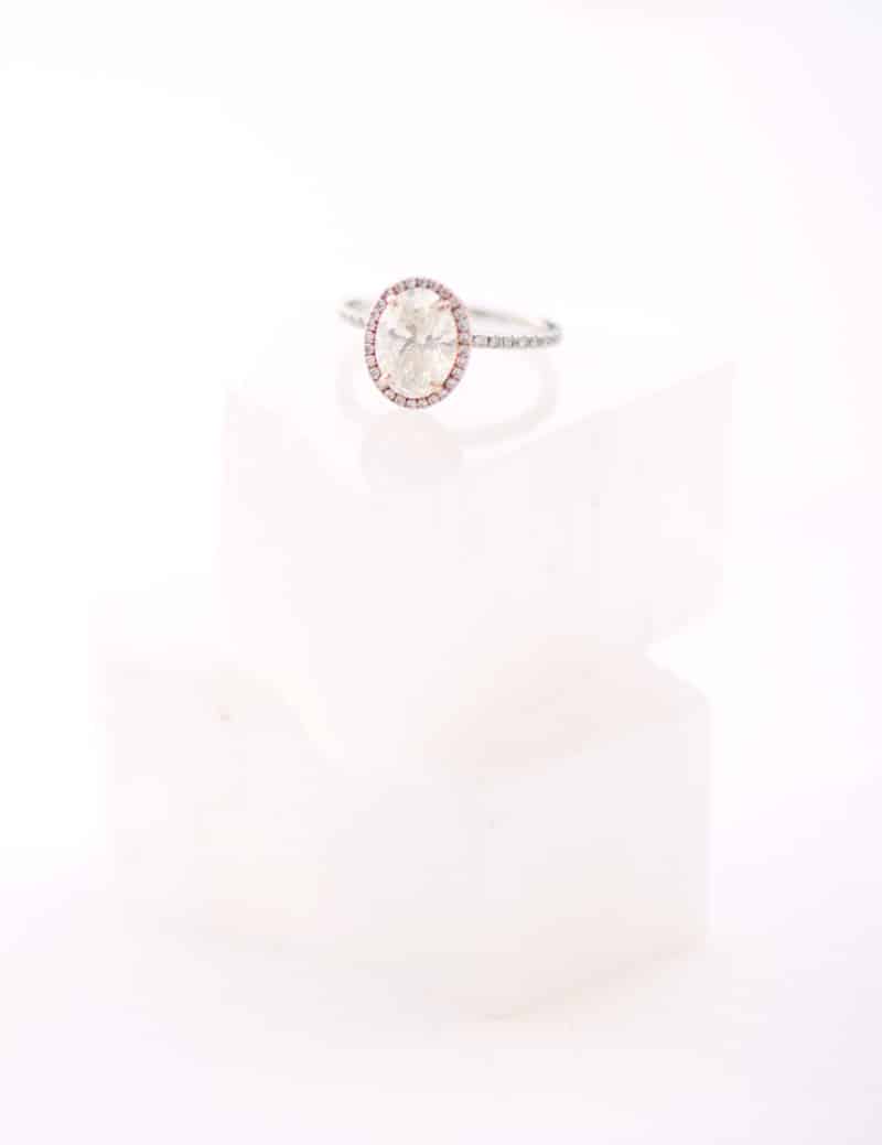 Image of a beautifully crafted ethically sourced diamond ring.